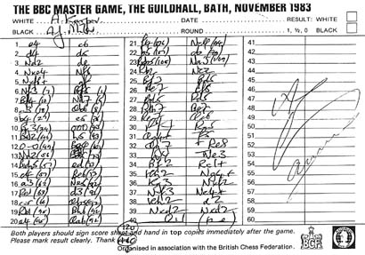 Karpov v Miles, 1983